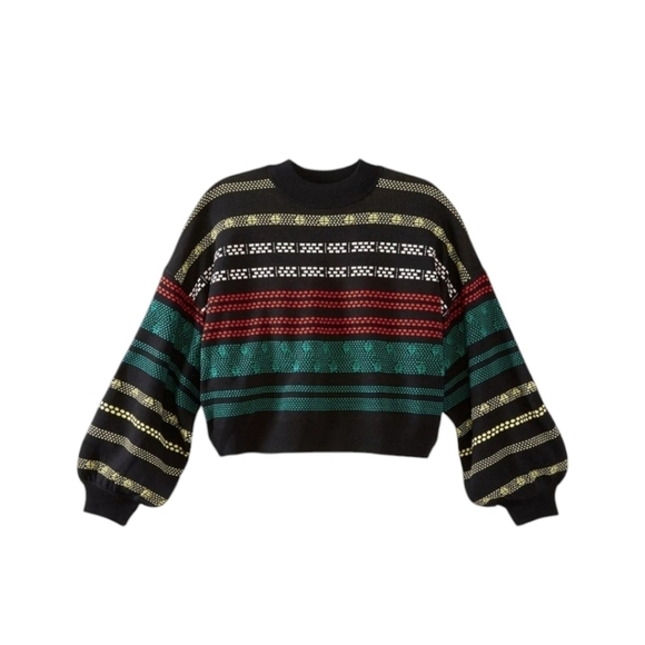 525 America Green Red Yellow White Pullover Sweater - Picture 5 of 12